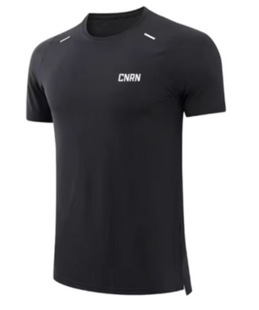 Breathable O Neck T-Shirt (Black)