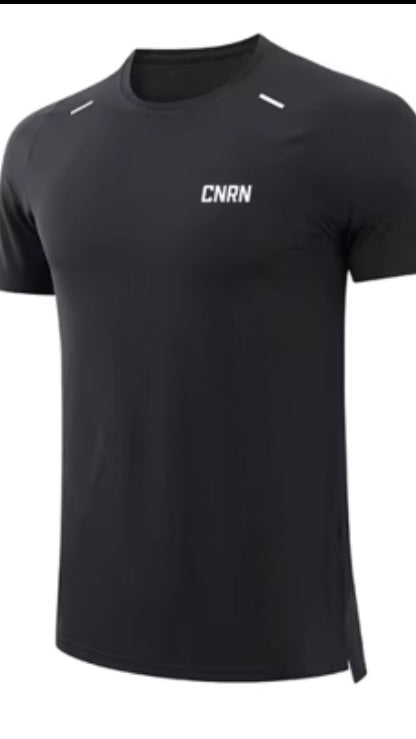 Breathable O Neck T-Shirt (Black)
