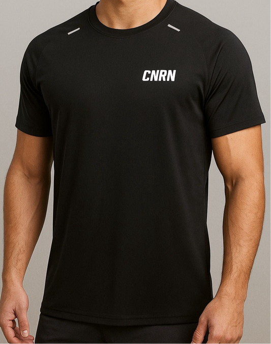 Breathable O Neck T-Shirt (Black)