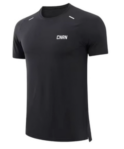 Breathable O Neck T-Shirt (Black)