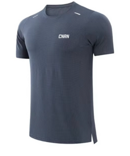 Breathable O Neck T-Shirt (Blue)