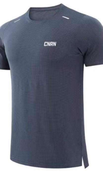 Breathable O Neck T-Shirt (Blue)