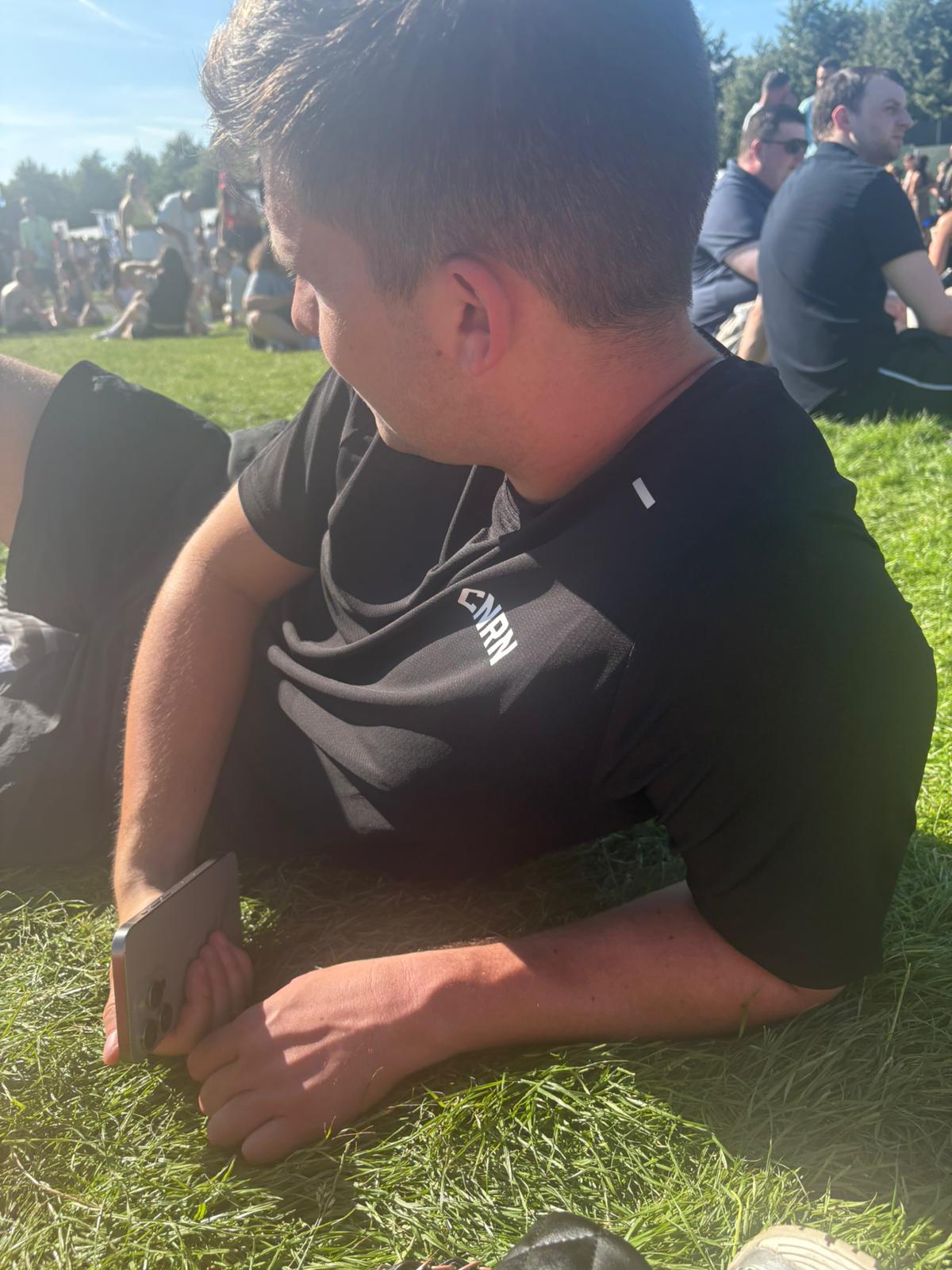 Breathable O Neck T-Shirt (Black)