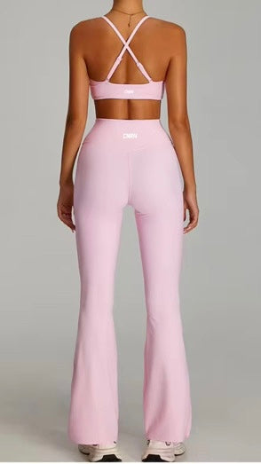 FLOW BLUSH PINK WOMENS FLARE SET